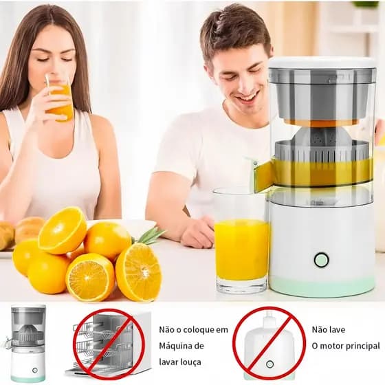 1Pcs Espremedor Elétrico Laranja Limão Frutas Fazer Sucos Recarregável usb
