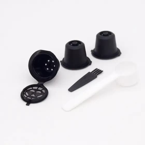 2 KIT Reutilizável Para Dolce Gusto Nescafe Copo De Cápsula De Café Filtro Preto