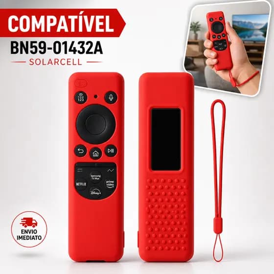 Capa De Controle Remoto Silicone Para Smart TV Samsung Solar BN59-01432A Solarcell