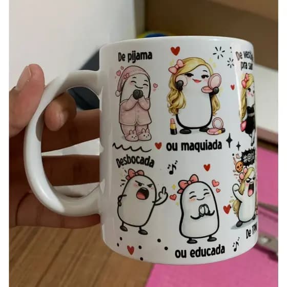 Kit 2 Canecas Personalizadas Vem pra minha vida (LOIRA)