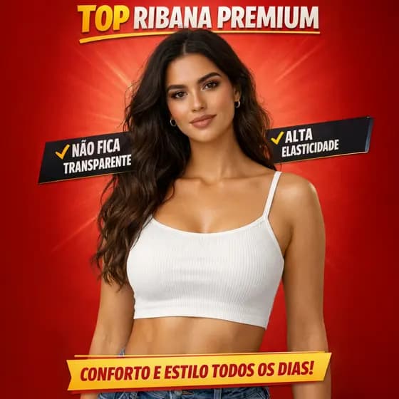 Top Cropped Feminino de Ribana Alça Fina | Justinho, Confortável e Estiloso para o Dia a Dia