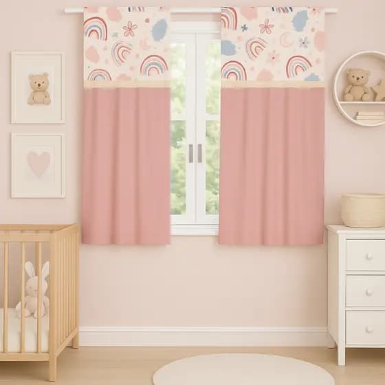 Cortina Infantil Decorativa Estampada – Quarto de Menino ou Menina
