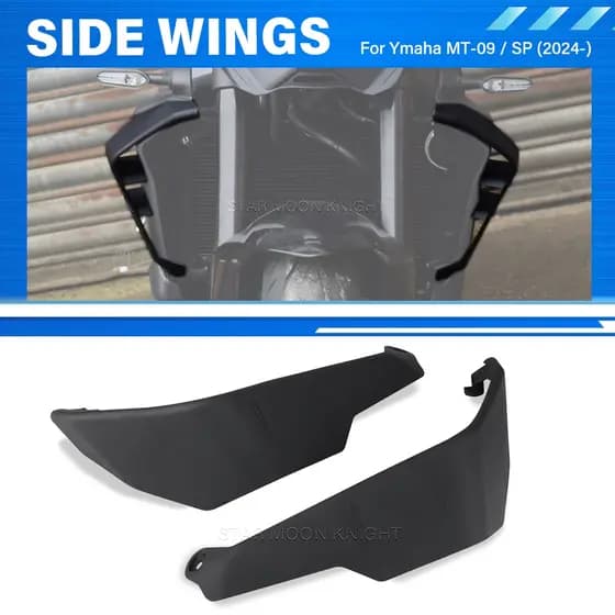 Para YAMAHA MT 09 Gen 4 MT09-09 SP 2024 2025 Motocicleta Esporte Downforce Spoilers Laterais Nus Defletor De Asa Aerodin
