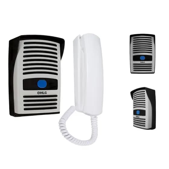 Kit Interfone Porteiro Eletrônico Monofone - Abre Fechadura Elétrica - Excelente Qualidade Som