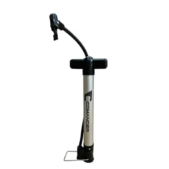 Bomba Mini De Ar Para Bicicleta Comander Alumínio 30cm Para Encher Pneu Bike