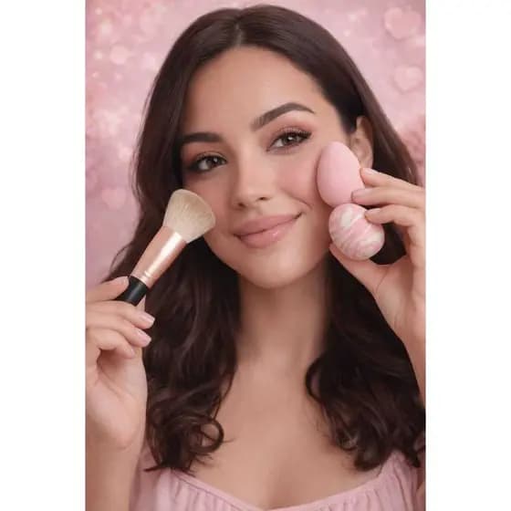 Kit de Pincéis + Esponjas de Maquiagem WGmeila Beauty