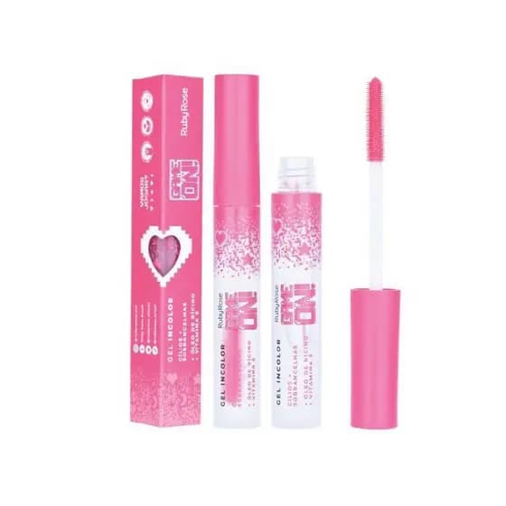 Gel Incolor Cílios Sobrancelhas Game On - Ruby Rose HB-509 Vegan