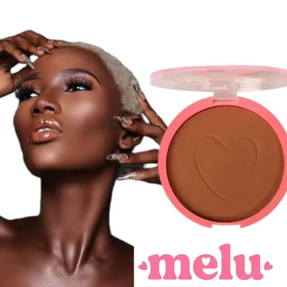 Pó aveludado Melu pele Negra E160 - ENVIO IMEDIATO