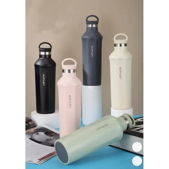 Garrafa térmica de aço inoxidável 304 de 500 ml, mantém quente ou frio, adequada para esportes, fitness e trabalho