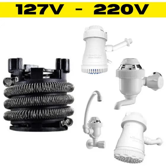 Resistência Torneira Elétrica Tradição Nova Ducha Premium Sintex 5500w 110v 127v 220v