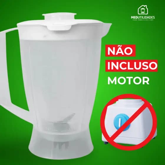 Copo de Liquidificador serve para Walita Liq Faz/ confort/ liq mais RI 2008/ Ri 2009/ 1720/ 1725