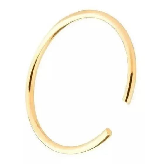 Piercing Nariz Ouro 18k Legítimo Argolinha Fina E Discreta