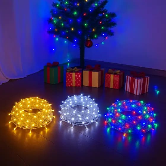 Pisca-Pisca 110V/220V 100 Leds 10M Árvore Natal Multiuso