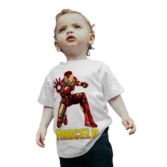 Camiseta Homem de Ferro Marvel Herois Camisa Blusa #1