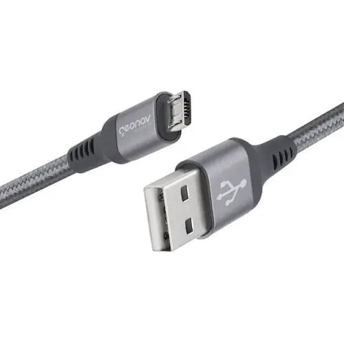 Cabo Micro Usb Em Nylon Trançado Original 1 Ano De Garantia