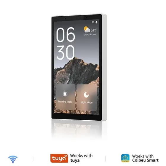 COIBEU Central de Controle Inteligente com Tela de 5 Polegadas com Alexa, Gateway Zigbee