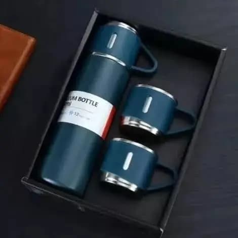 Garrafa termica conjunto Garrafa café com xicaras Para homes e mulheres com caixa de presente