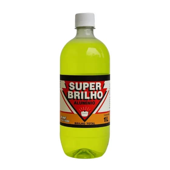 Limpa Alumínio Polymix 1L Super Brilho Remove Manchas Panelas Fogão Utensílios Cozinha