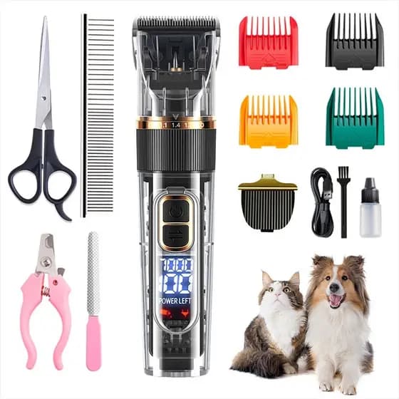 Barbeador Eletrico Para Cachorro Gato Pet Grooming Shaver Hair Trimmer Pet Shaver Hair Clipper Set