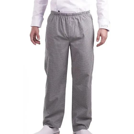 Calça Xadrez Elástico Uniforme Cozinha