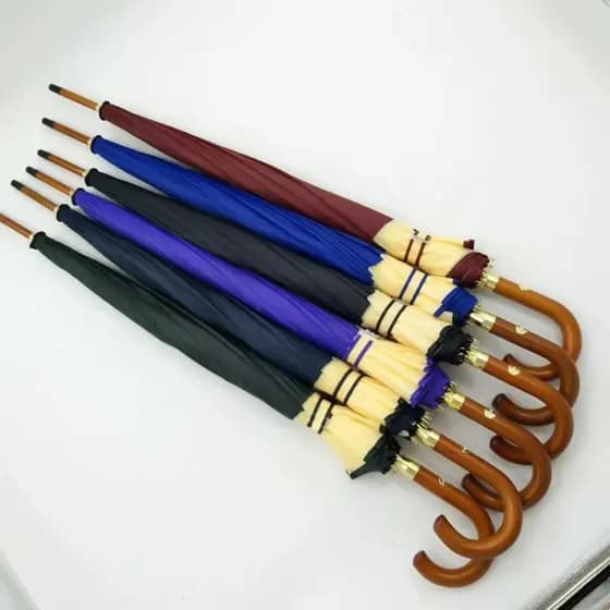 Guarda Chuva Reforçado Grande Automático Cor Preto Desenho do tecido Liso
