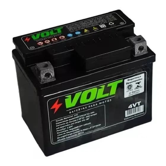 Bateria Moto 4vt 4ah Amperes Crf 110f Pop 100 Scooter 50cc Biz100 Dream G76