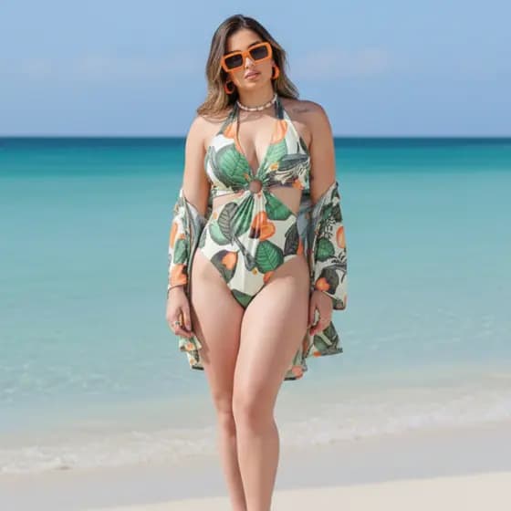 Conjunto Body Maio Feminino Saída de Praia Verão Premium