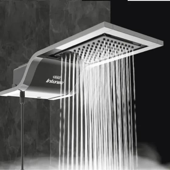 Ducha Chuveiro Eletrônico Intense Fame 220 7800w Preto Black Parede Elétrico