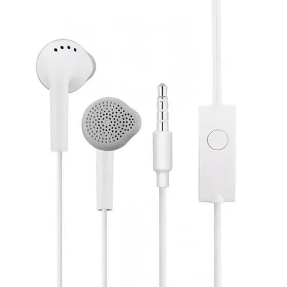 Fone De Ouvido Stereo Com Fio Branco P2 Celular Computador