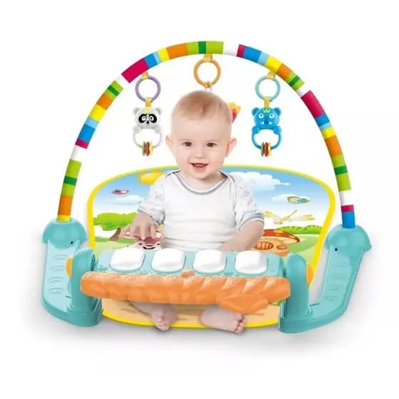 Tapete Infantil Com Móbile E Piano