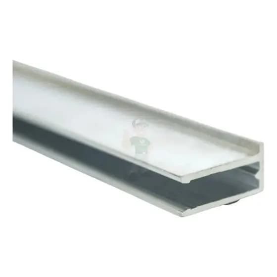 Perfil U Aluminio P/ Vedação De Alveolar 6mt 4mm E 6mm