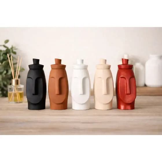 Vaso decorativo gesso , minimalista estatua de Decoração para Sala, Cozinha e Estante , multiulso