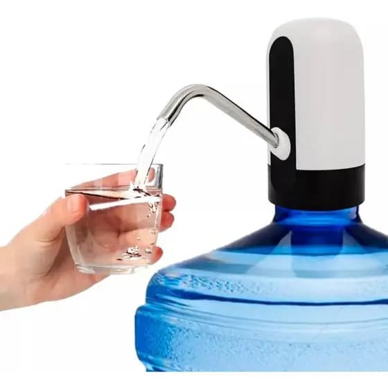 Bomba de Água Elétrica Galão USB Recarregável Dispenser Automático Bivolt Portátil Entrega Rápida