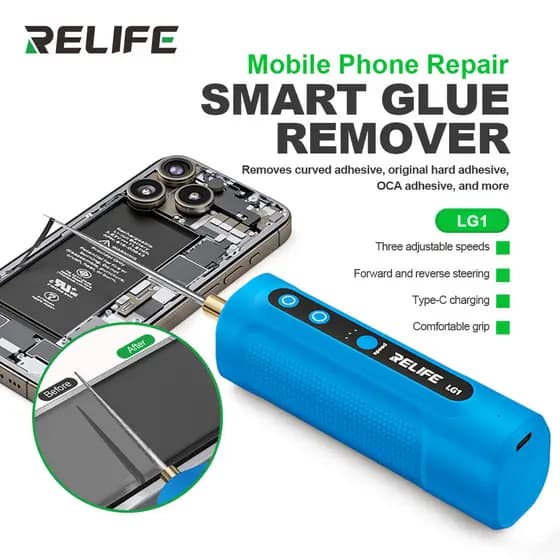 RELIFE LG1 Removedor De Cola Inteligente Máquina De Corte E Degomagem De Tela OCA Para Reparo De Celular