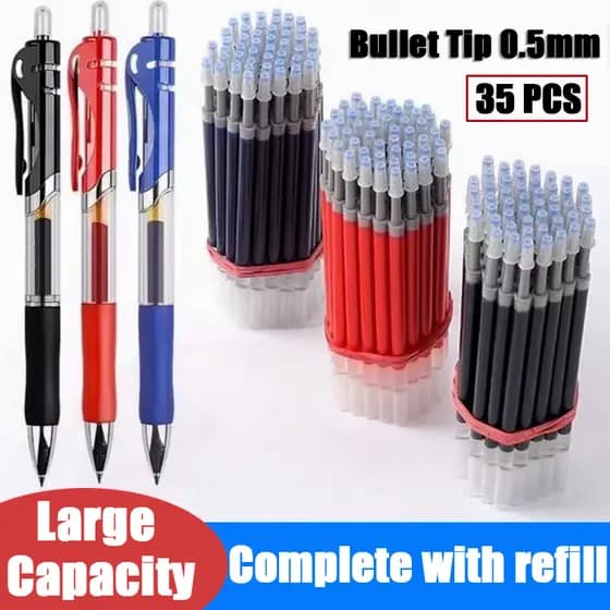 Caneta Esferográfica De Grande Capacidade Ponta De Bala 0,5mm Escola & amp ; Material De Escritório Papelaria Acessórios De