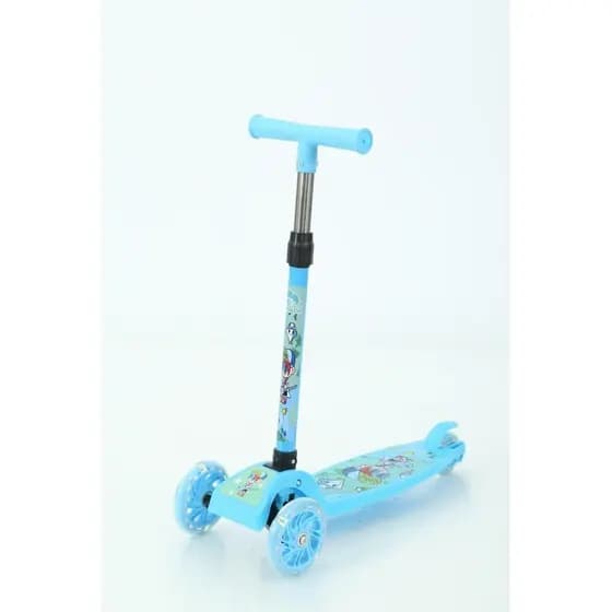 Patinete Infantil Com 3 Rodas Dobrável Azul