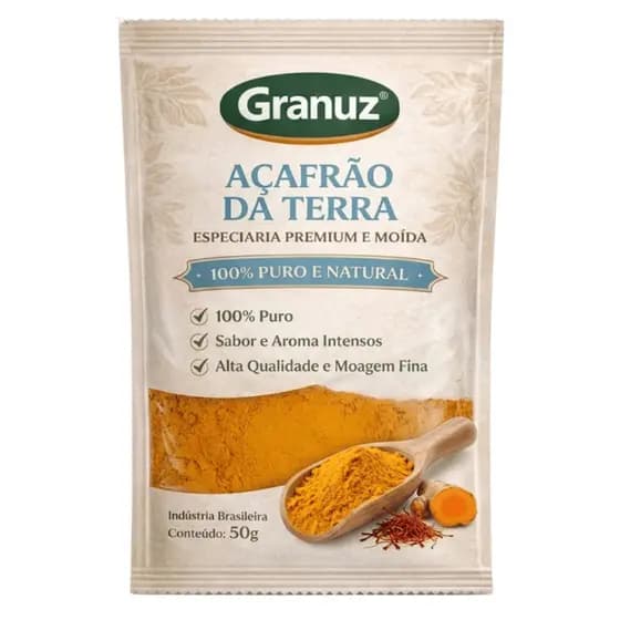 Açafrão Da Terra (Cúrcuma) 100% Puro - Premium