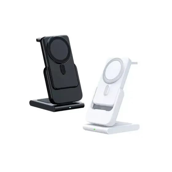 Carregador Indução Dock e Power Bank Magnético 10000Mah 4 em 1 De iphone 12 13 14 15 Apple Watch e AirPods AGOLD BTE-88