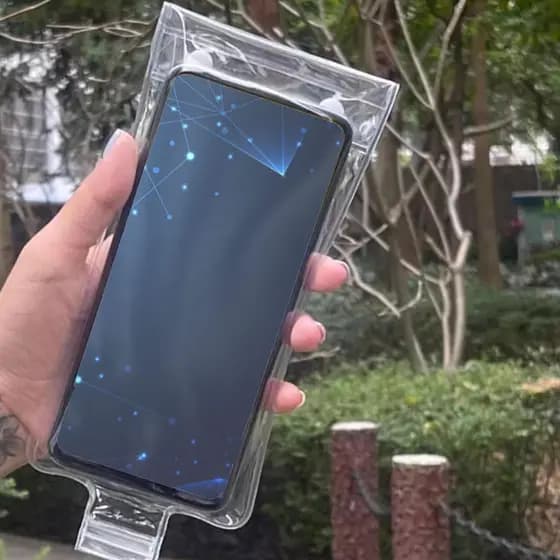Suporte de Telefone para Motocicleta Bolsa de Guidão Impermeável Transparente Capa de Chuva para Telefone para Motocicli