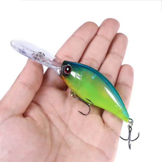 12cm 20.5g Crankbait Isca De Pesca Mergulhador Profundo Wobbler Pike Carpa Equipamento Artificial Dura Iscas De Peixe