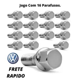 Jogo De 16 Parafusos Cromado Vw Gol G5 Saveiro Voyage