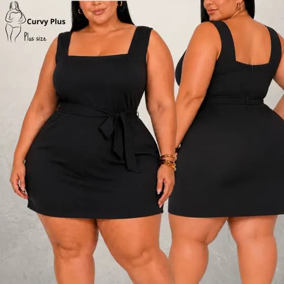 Vestido Plus Size Vestidos Plus Size Soltinho Vestido Curto Plus Size