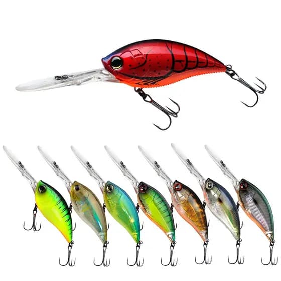 Isca Artificial Crank 7cm 21g / 7.5cm 22,5g Mergulho Profundo iscas artificiais para tucunaré isca de pesca pescaria