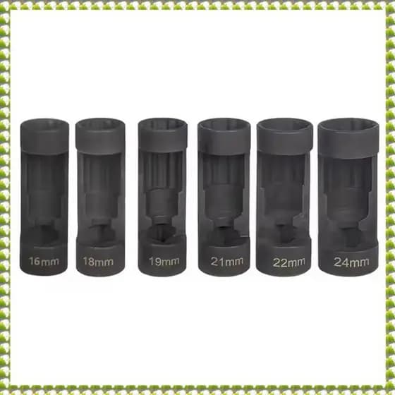 (Oflw) Conjunto De Ferramentas De Soquete De Porca De Fricção 16/18/19/21/22/24mm Unidade De 12 Pontos 1/2 " Para Fácil