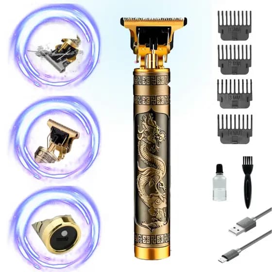 Maquina Acabamento Recarregável Cabelo Barba Sem Fio Premium