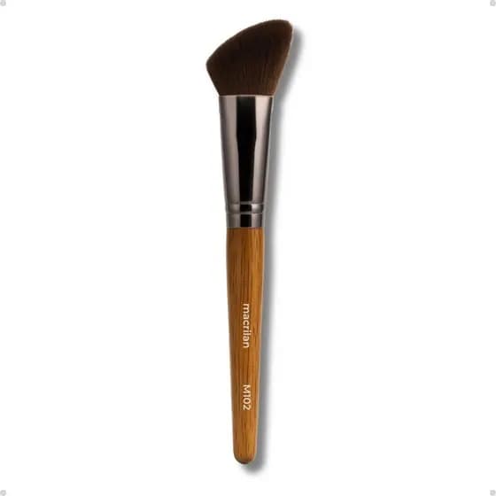 Pincel Blush Macrilan Linha Madeira M-102
