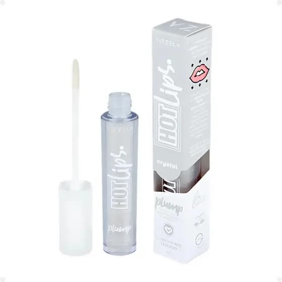 Gloss Labial Vizzela Hot Lips Crystal