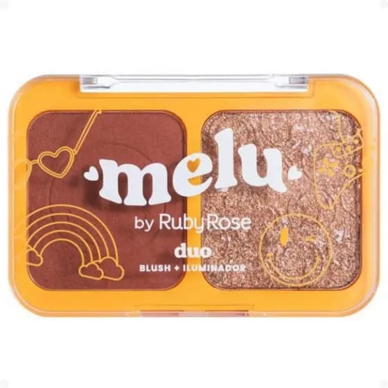 Duo Blush e Iluminador Melu New Rules Dreams RR-1002-3