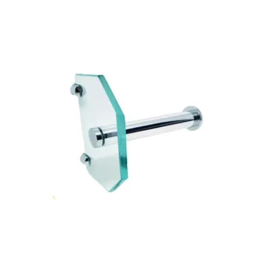 suporte para papel higienico em vidro 8mm com prolongador. .