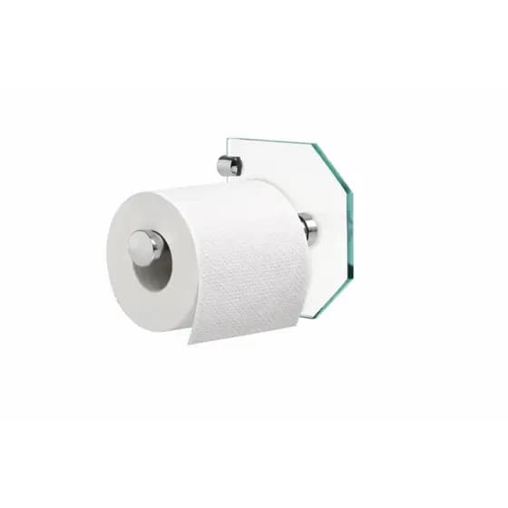 suporte para papel higienico em vidro 6mm com prolongador. .